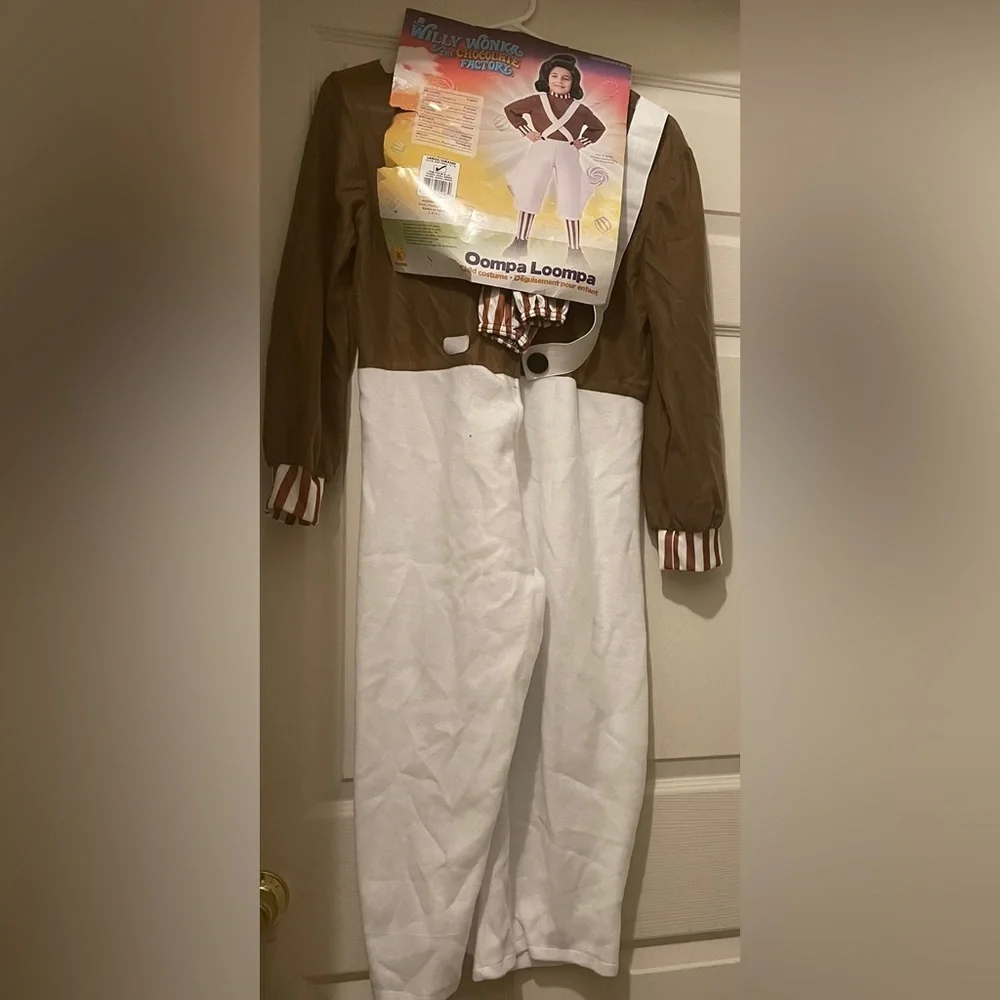 Oompa Loompa Kids Halloween Costume - Brown & White